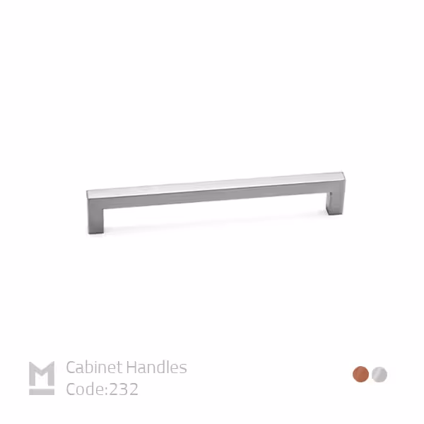 دستگیره مدرن ملونی 232 - یراقینو فروش یراق آلات کابینت و درب