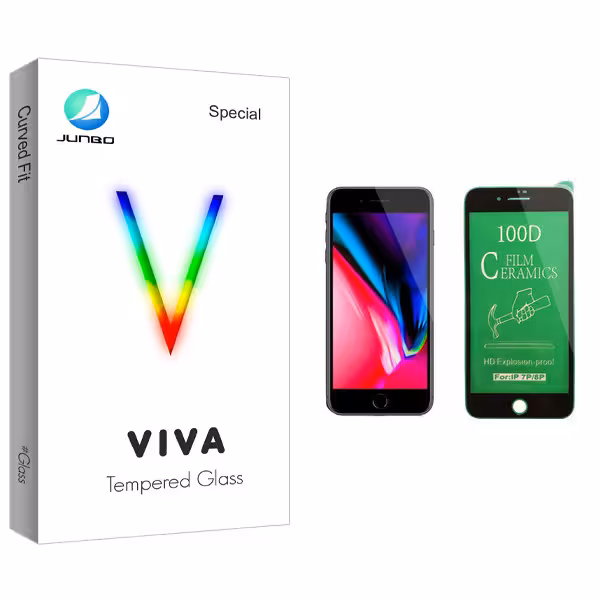 محافظ صفحه نمایش سرامیکی جانبو مدل Viva Glass مناسب برای گوشی موبایل اپل iPhone 7 Plus