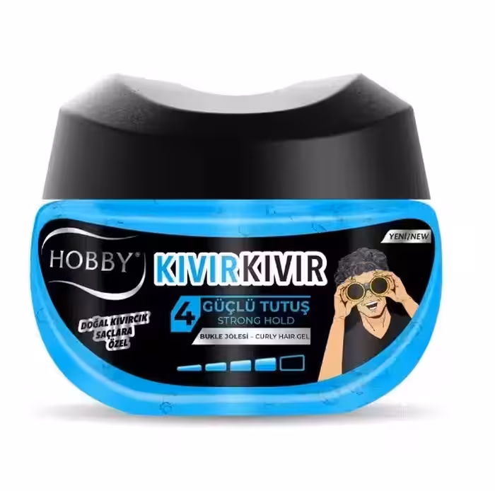 ژل مو کاسه ای هوبی HOBBY مخصوص مو های فر مدل Kivir Kivir شماره 4 حجم 250 میل