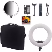 رینگ لایت ‍‍ پایه دار مدل FE-480  Gadoxبه همراه آینه وهولدرموبایل وکیف وپایه 2متری وریموت کنترل