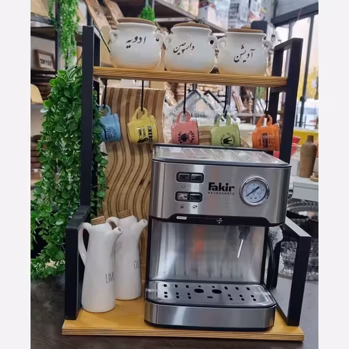 استند اسپرسوساز فلزی و چوبی استند فلزی اسپرسوساز استند قهوه ساز استند چوبی قوه ساز