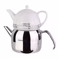 ست کتری قوری کرکماز مدل مگا کد 02-105 گنجایش کتری 2 لیتر گنجایش قوری 1 لیتر