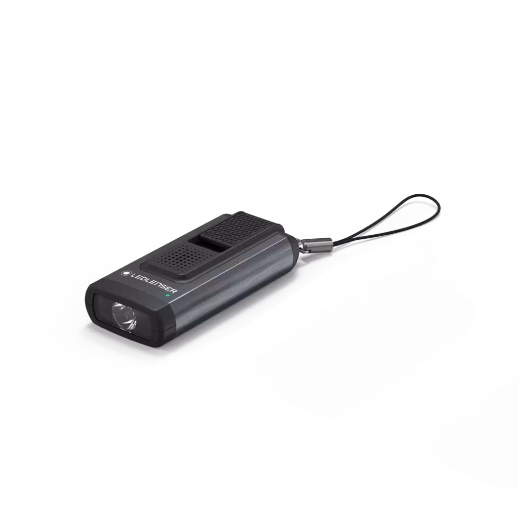 چراغ قوه لدلنزر – جاکلیدی Ledlenser K6R Safety Keychain Light – Gray