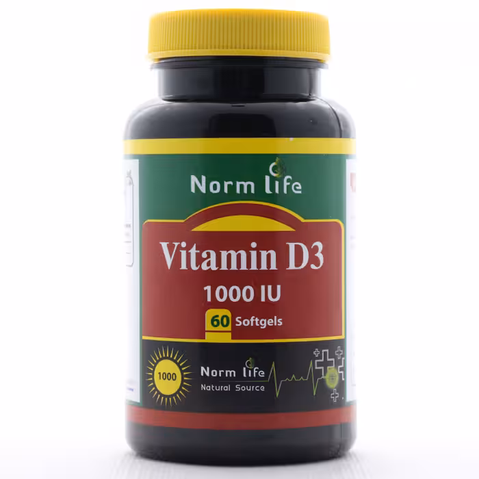 کپسول ژلاتینی نرم ویتامین D3 1000 نورم لایف - دارونت