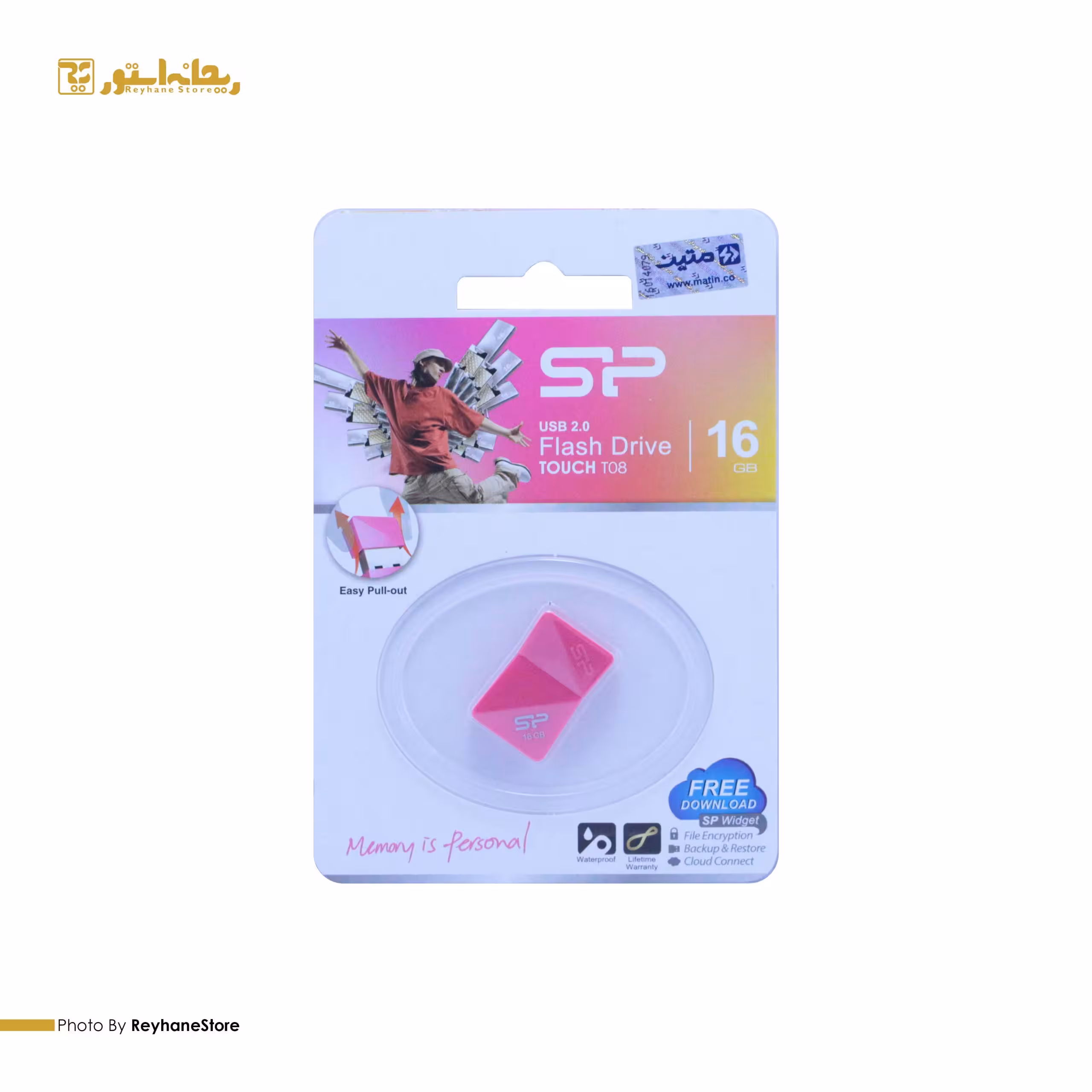 فلش مموری سیلیکون پاور Touch T08 ظرفیت 16 گیگابایت