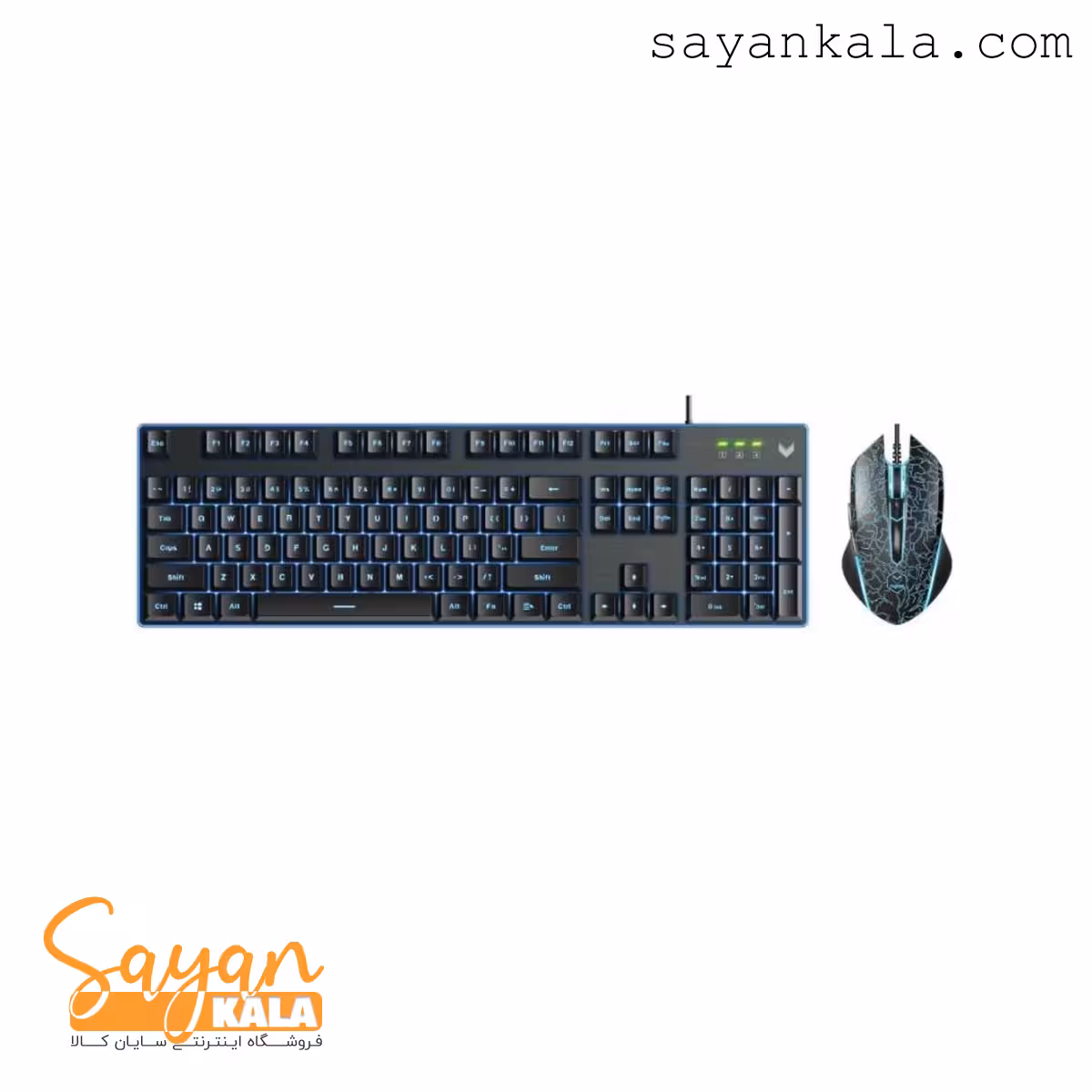 کیبورد و موس گیمینگ رپو مدل KEYBOARD & MOUSE RAPOO GAMING V100S