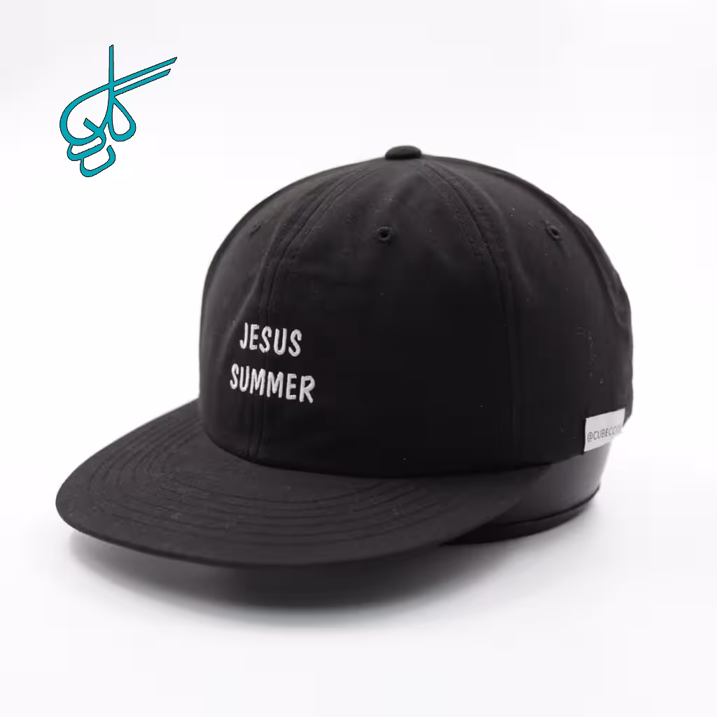 خرید کلاه نقابدار بیسبالی كتان اسنپ بك گلدوزي JUSUS SUMMER مشکی کد 2815771 - ردگل