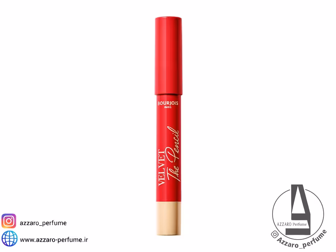 رژ لب جامد بورژوآ bourjois مدل Velvet The Pencil رنگ ROUGE ES-CARMIN شماره 07