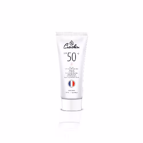 کرم ضد آفتاب رنگی بژ روشن SPF 50 مناسب پوست خشک 40 میل برند لیاشو