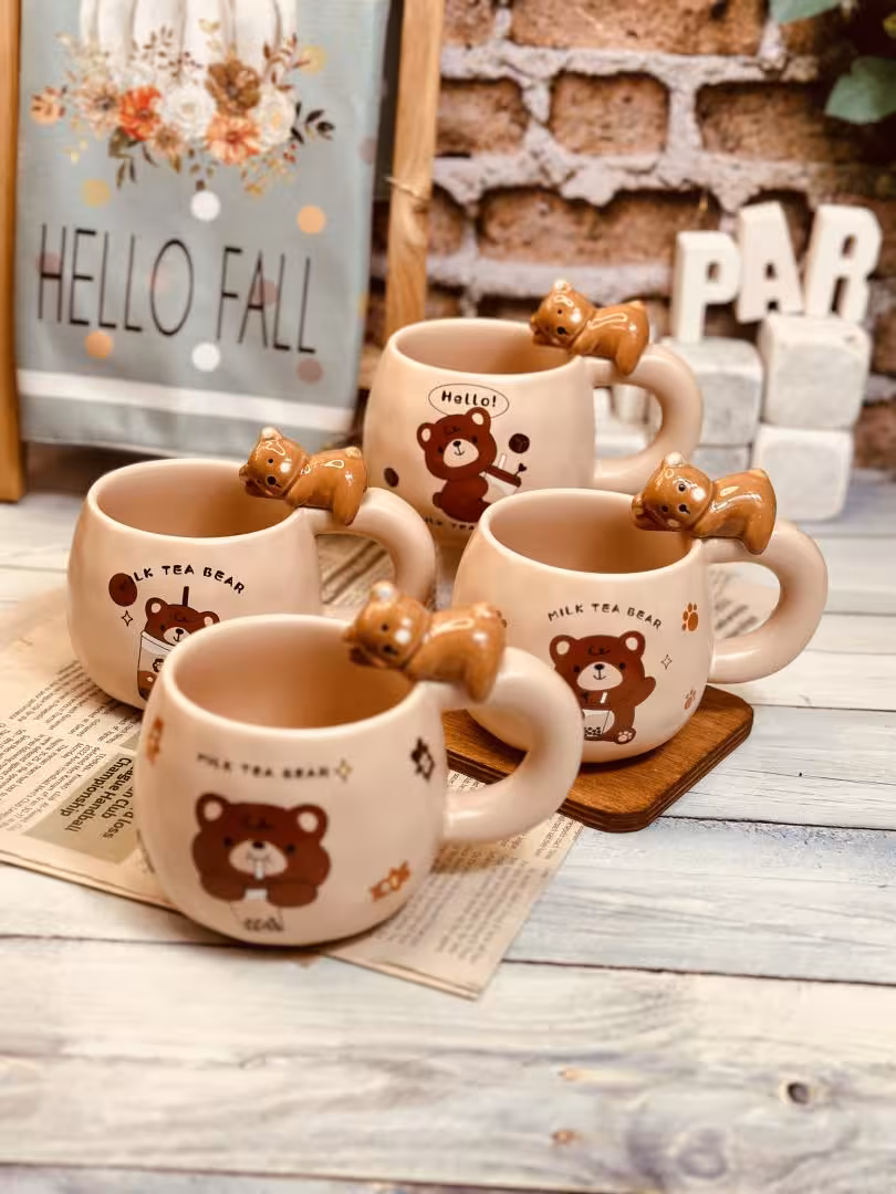 ماگ تپل بدون درب طرح تدی کد 7932