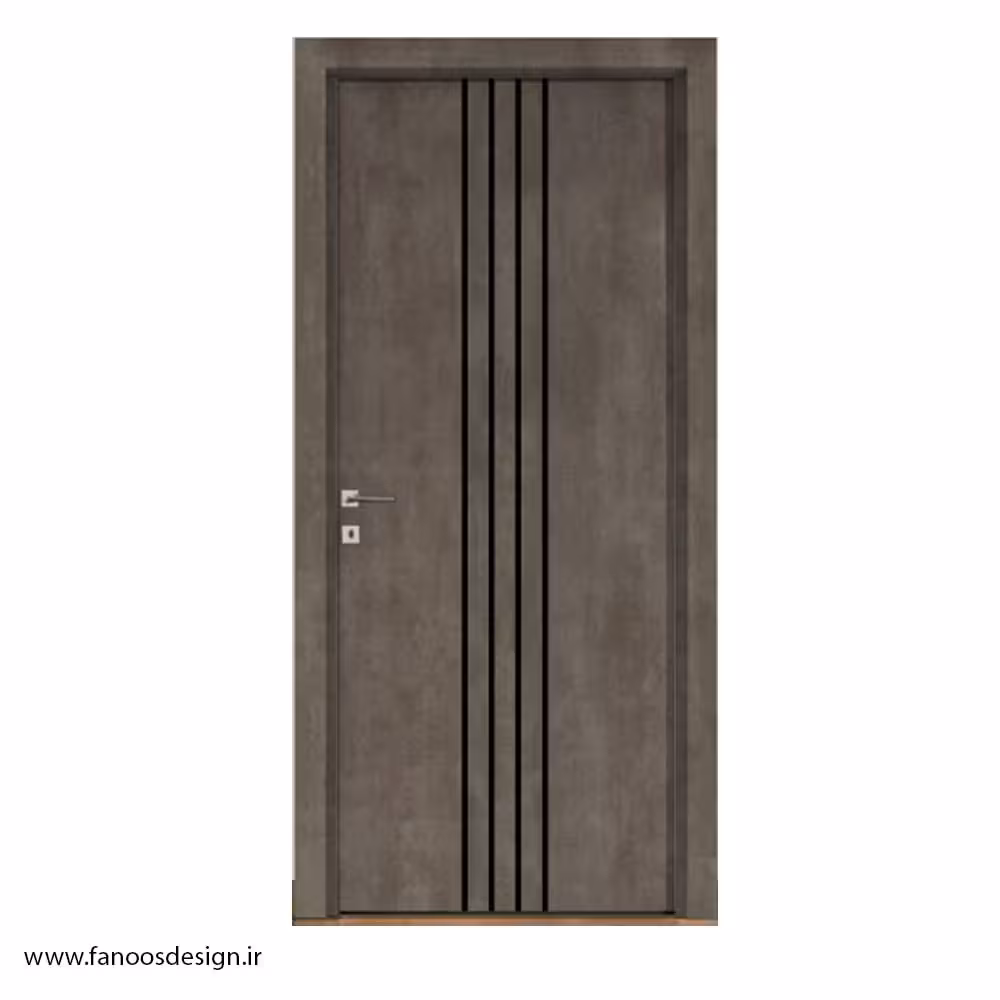 درب ضد آب مدل شیار‌دار عمودی مناسب حمام کد 4683