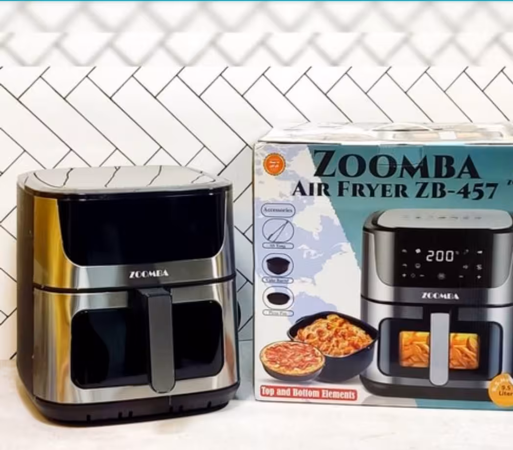 سرخ کن زومبا دوالمنت 9/5 لیتر مدل ZB-668 (18ماه گارانتی شرکتی)(کیفیت پخت بسیارمطلوب)