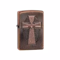 فندک زیپو Zippo Deep Carve Cross Design 49158