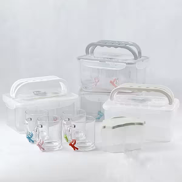 ست چای خوری 4 نفره دسته دار لیمون