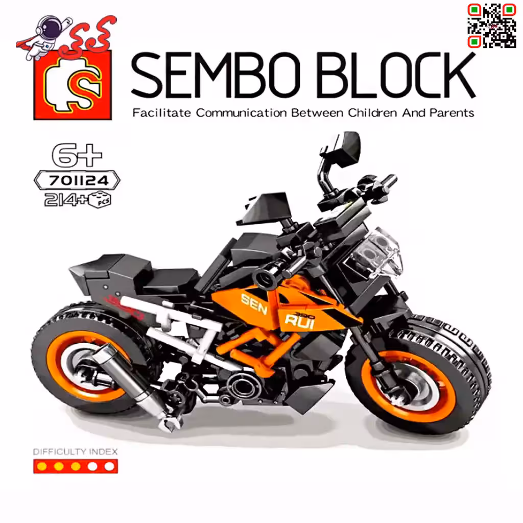 لگو ماکت موتور کی تی ام KTM برند اس وای SEMBO BLOCK 701124