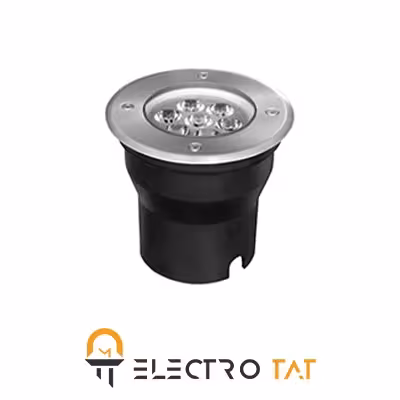 چراغ دفنی گرد7 وات کد 1291 C شعاع الکتریک