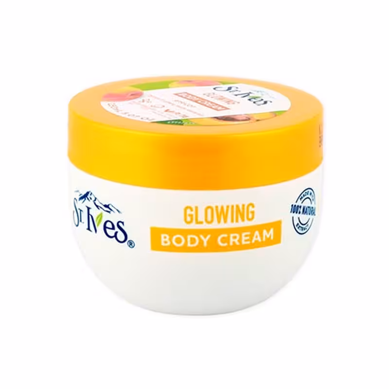 کرم بدن Body Cream سنت ایوز St Ives رایحه هلو مدل Glowing حجم 300ml