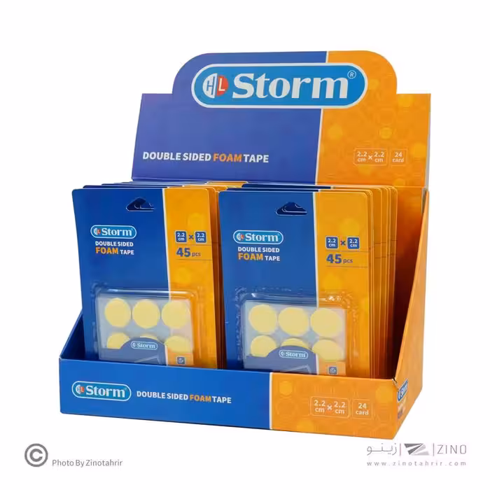 چسب دوطرفه1میل فوم دایره2/2سانت45عددی استورم کدHL-102122