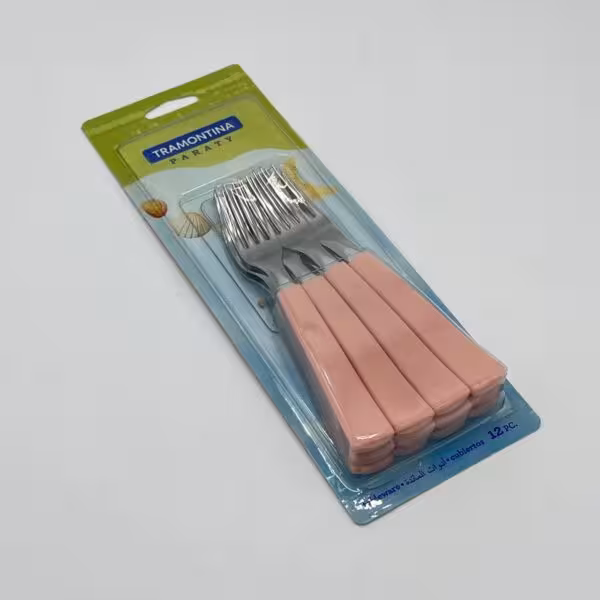 چنگال میوه خوری صورتی ترامونتینا