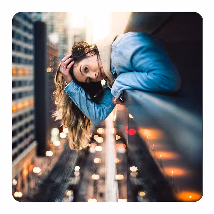 مگنت طرح زن و منظره شهری کد wmg643