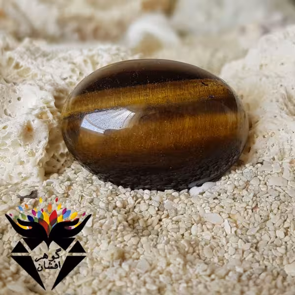 نگین چشم ببر اصل دامله خوشرنگ کد N_1916