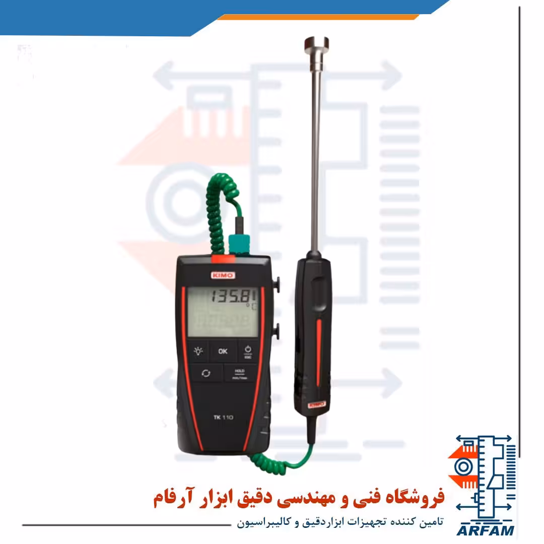 دماسنج ترموکوپل K J T S یک کانال KIMO TK110