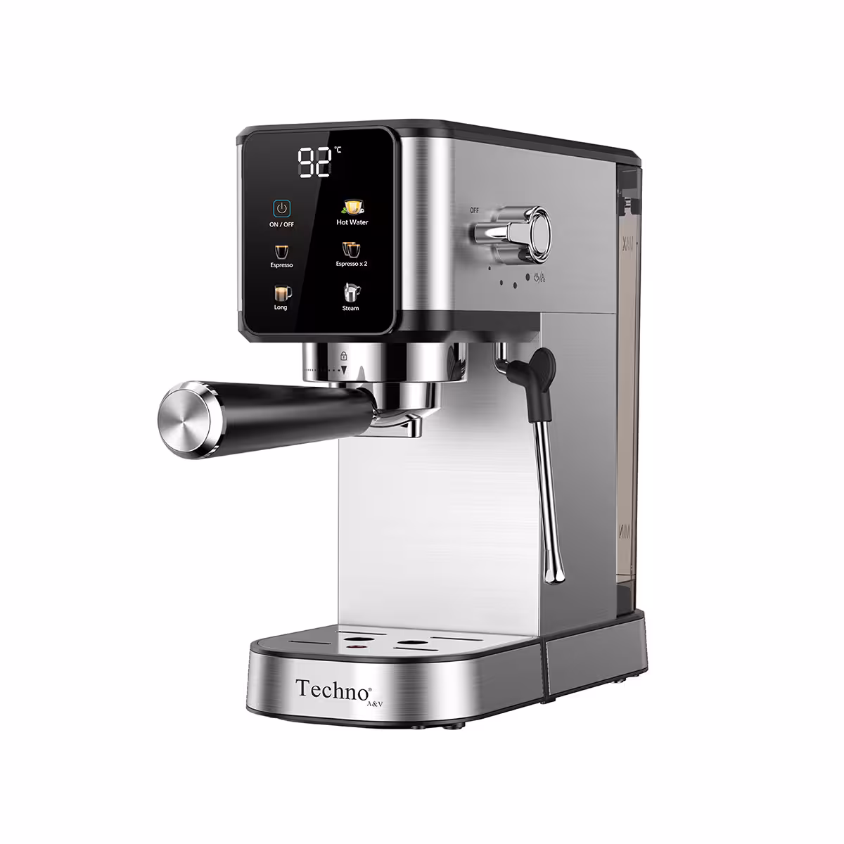 اسپرسو ساز تکنو TE-821 صفحه لمسی 20 بار پمپ ایتالیایی مخن شردار