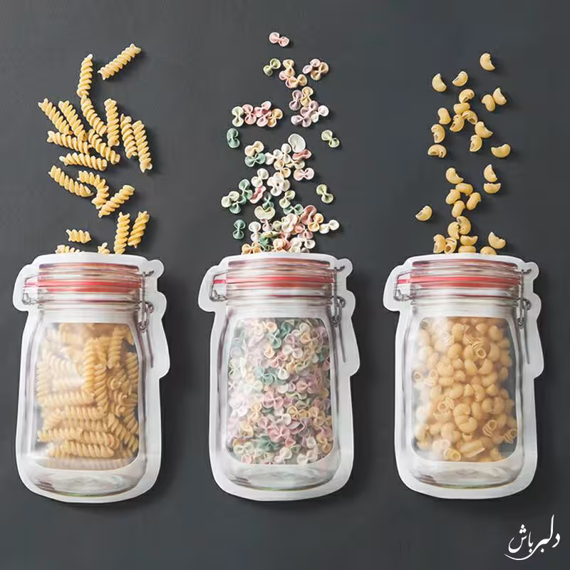 کیسه حبوبات زیپی متوسط