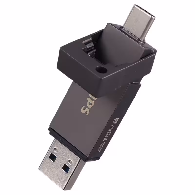 فلش مموری OTG تایپ سی و USB 3.2 فیلیپس مدل FM11UT256B/93 با ظرفیت 256 گیگابایت