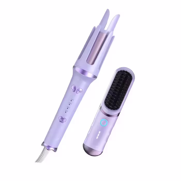 ست برس بی‌سیم و اتو موی چرخشی اتوماتیک مدل YX-299