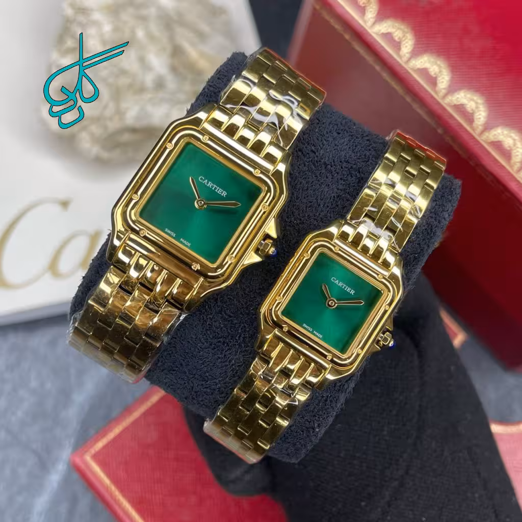 خرید ست ساعت زنانه و مردانه کارتیر پنتر موتور ژاپن کیفیت عالی رنگ ثابت کد 2116793 - ردگل