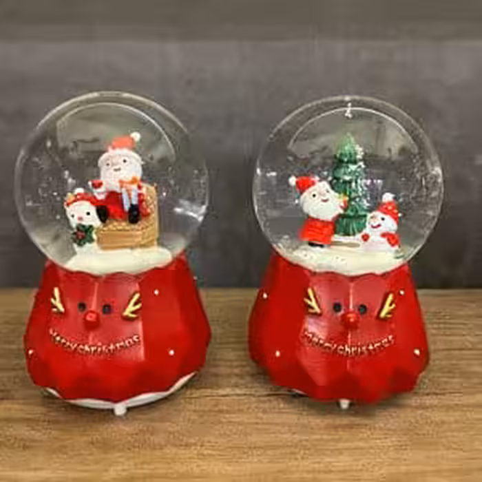 گوی موزیکال چراغ دار کریسمس فول