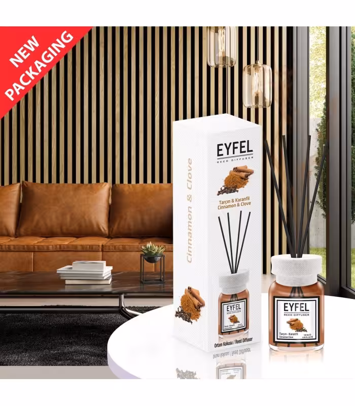 خوشبو کننده هوا EYFEL ایفل رایحه دارچین و میخک Cinnamon Clove – حجم 120 میلی لیتر اصل ترکیه(original)