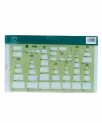 شابلون مهندسی فابل مستطیل (20 عددی)