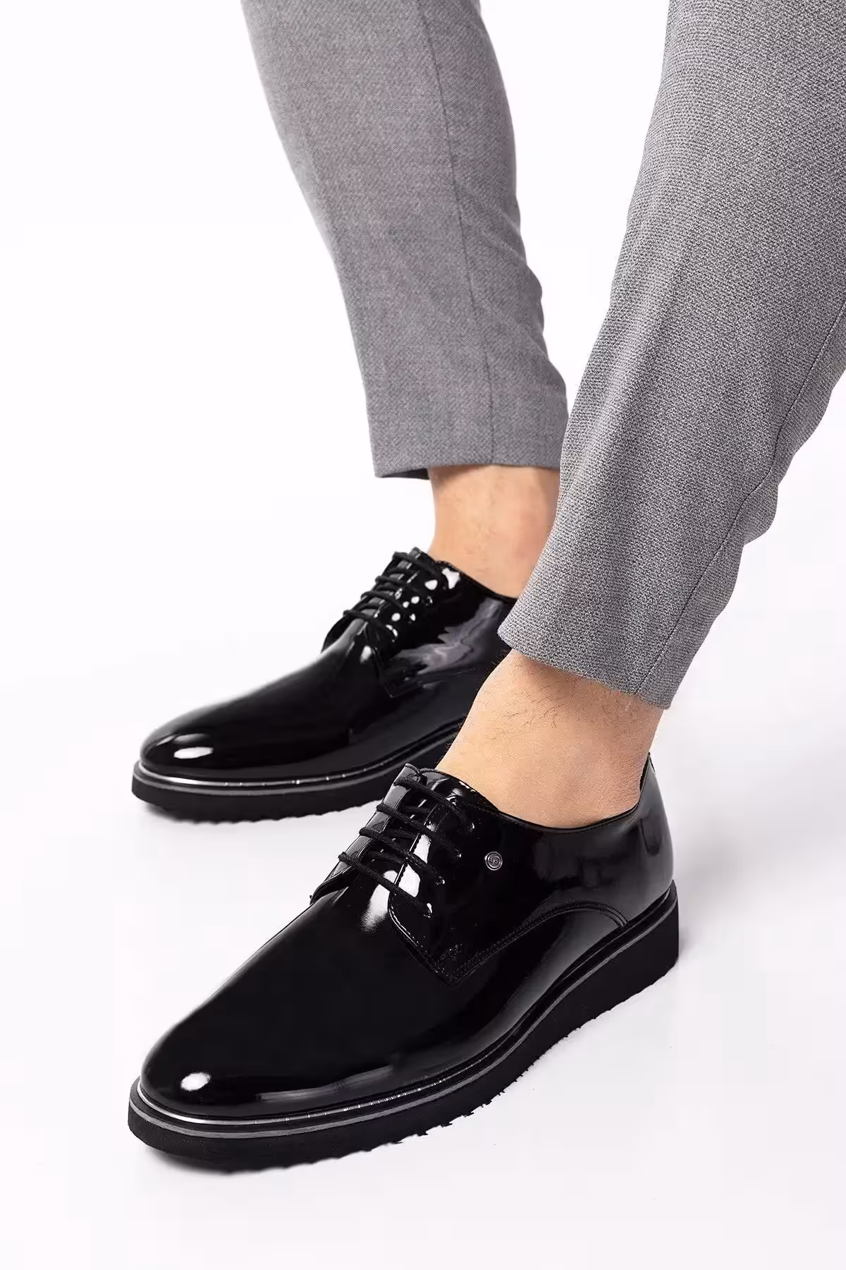 کفش روزمره مردانه کلاسیک براق دامادی نسل جدید  – 6489