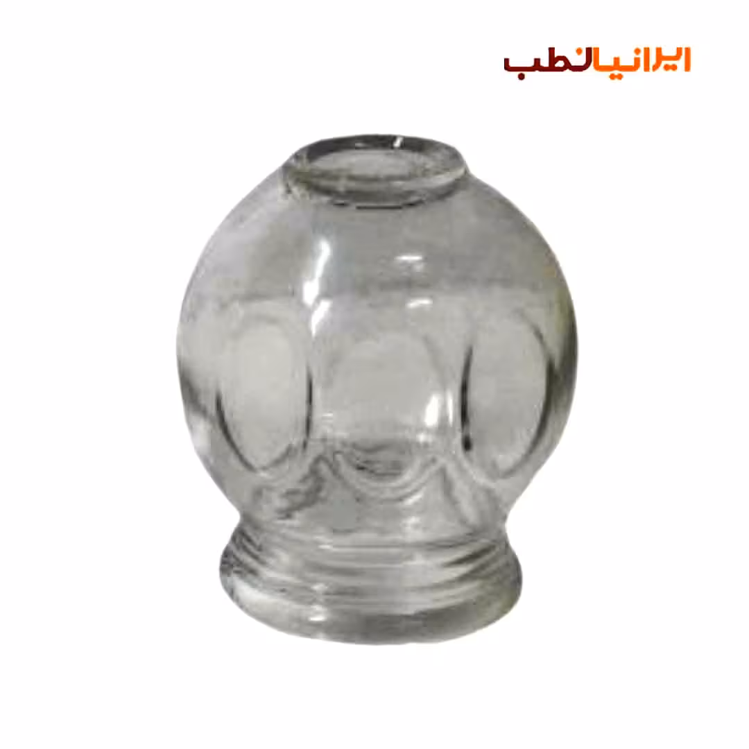 لیوان شیشه ای بادکش گرم Dr.R شماره 3 کارتن 30 عددی