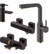 شیرالات شودر مدل یونیک مشکی طلا