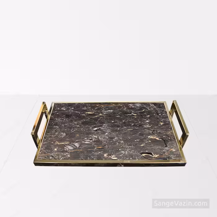 سینی طلایی سنگی گلسا