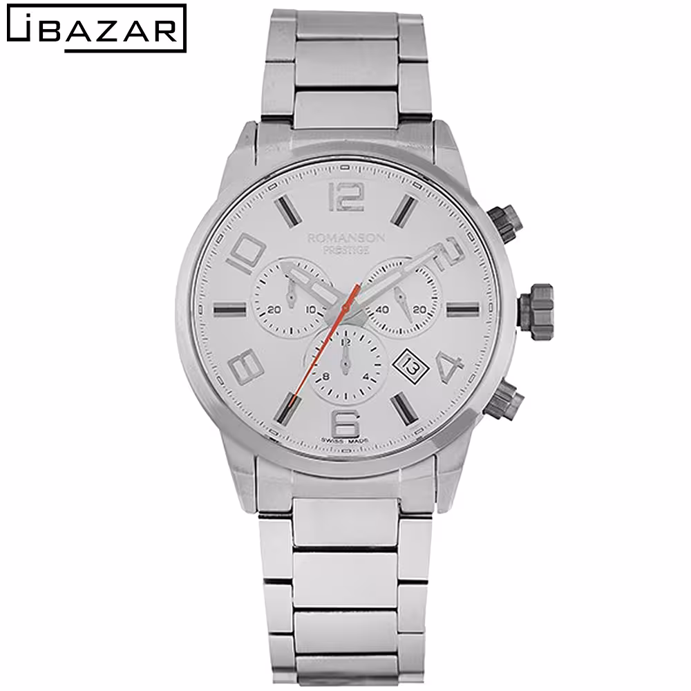 ساعت مچی اورجینال مردانه رومانسون(ROMANSON)مدلTM3259HM1WAS2W