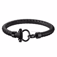 دستبند امگا رابر مشکی سگک مشکی (کیفیت مستر)