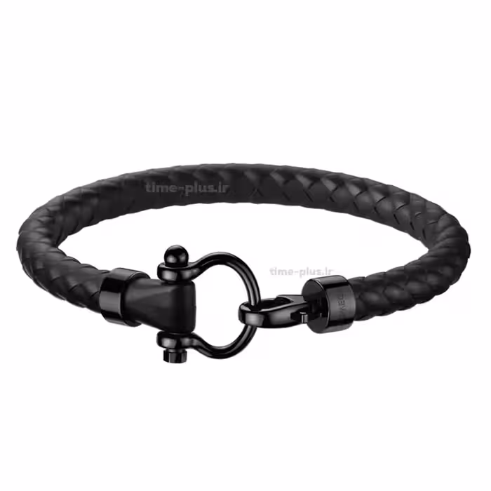 دستبند امگا رابر مشکی سگک مشکی (کیفیت مستر)