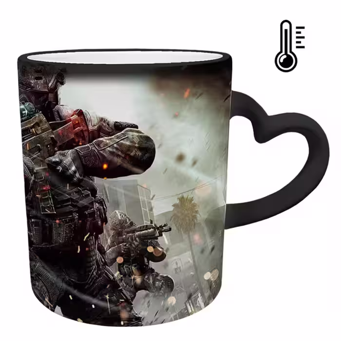 خرید ماگ-لیوان حرارتی  دسته ساده  بازی کال آف دیوتی call of duty کد 99