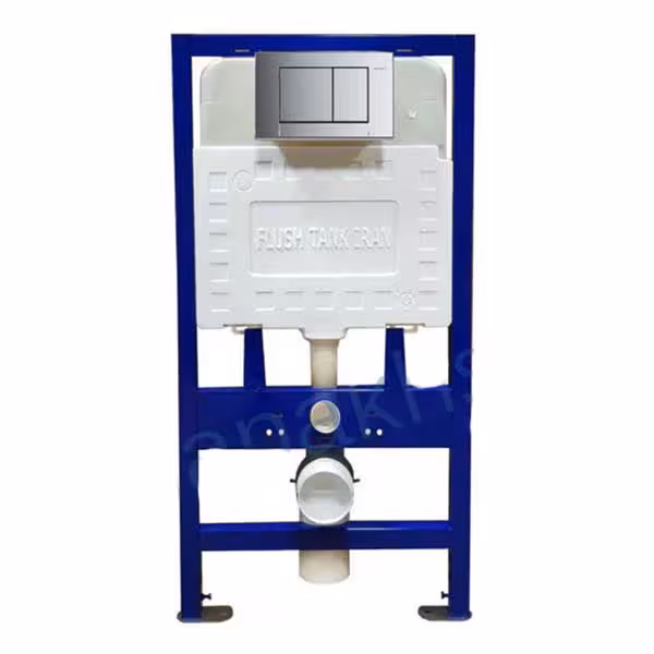 فلاش تانک ایران مدل توکار کلاسیک دوزمانه (دکمه چهارگوش کروم)