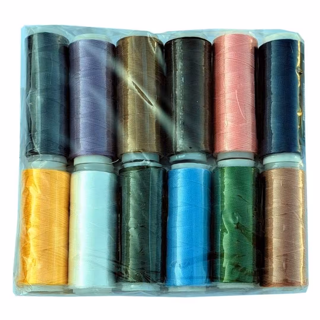 نخ خیاطی مدل طاووس کد mini2 بسته 12 عددی