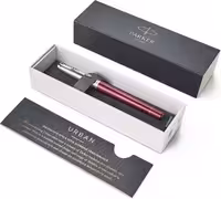 خودنویس پارکر مدل اربن زرشکی گیره استیل - Parker Urban Fountain Pen Premium Dark Purple