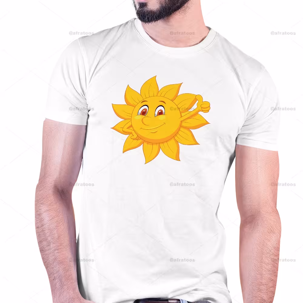 تیشرت با عکس خورشید خانم کد 238