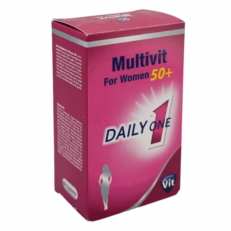 کپسول مولتی ویت بانوان بالای 50 سال استار ویت 60 عدد