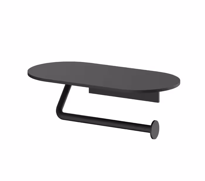 هولدر دستمال توالت چسبی رنگ مشکی مات سری A فانتونی کد S002