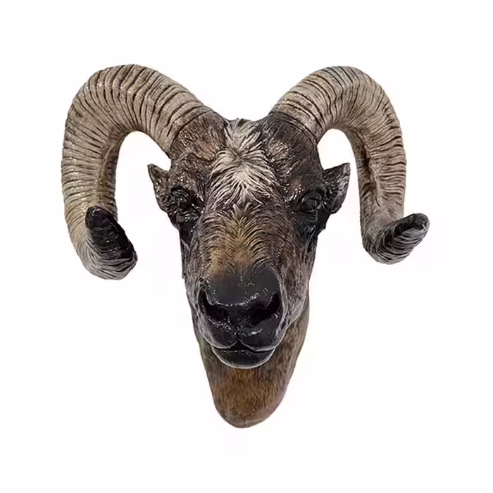 مجسمه مدل دیواری طرح سر قوچ کد 170