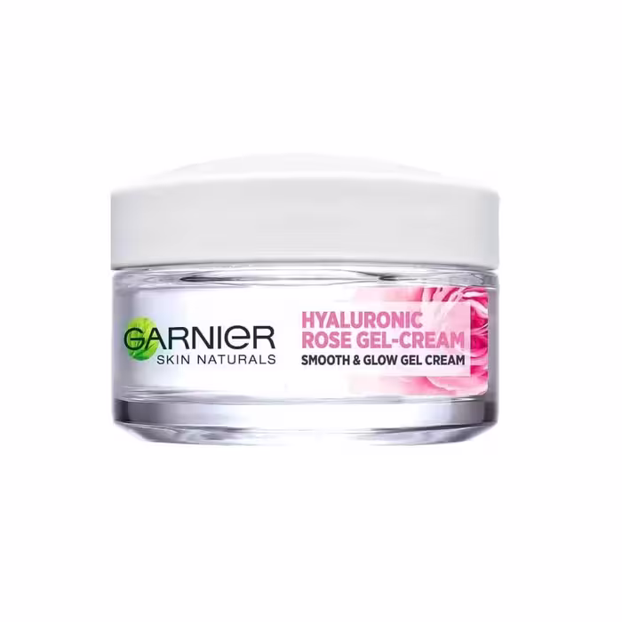 ژل کرم آبرسان گارنیر مدل Hyaluronic Rose مرطوب کننده 24 ساعته انواع مدل های پوستی حجم 50 میلی لیتر